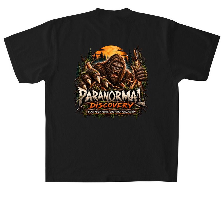 SQUATCH DIVISION COLLECTIVE&nbsp;, a Black Heavyweight Garment Dye Tee (back-view)