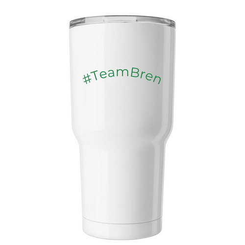 Water Bottle, a White Insulated Tumbler