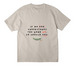 No Means No, a Dust Unisex Heavyweight Tee (back-view)