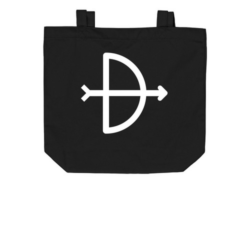 Darrow Symbol Tote Bag, a Black Organic Cotton Tote Bag