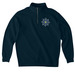 Pinwheel Quarter Zip, a Classic Navy Midweight Quarter Zip Pullover