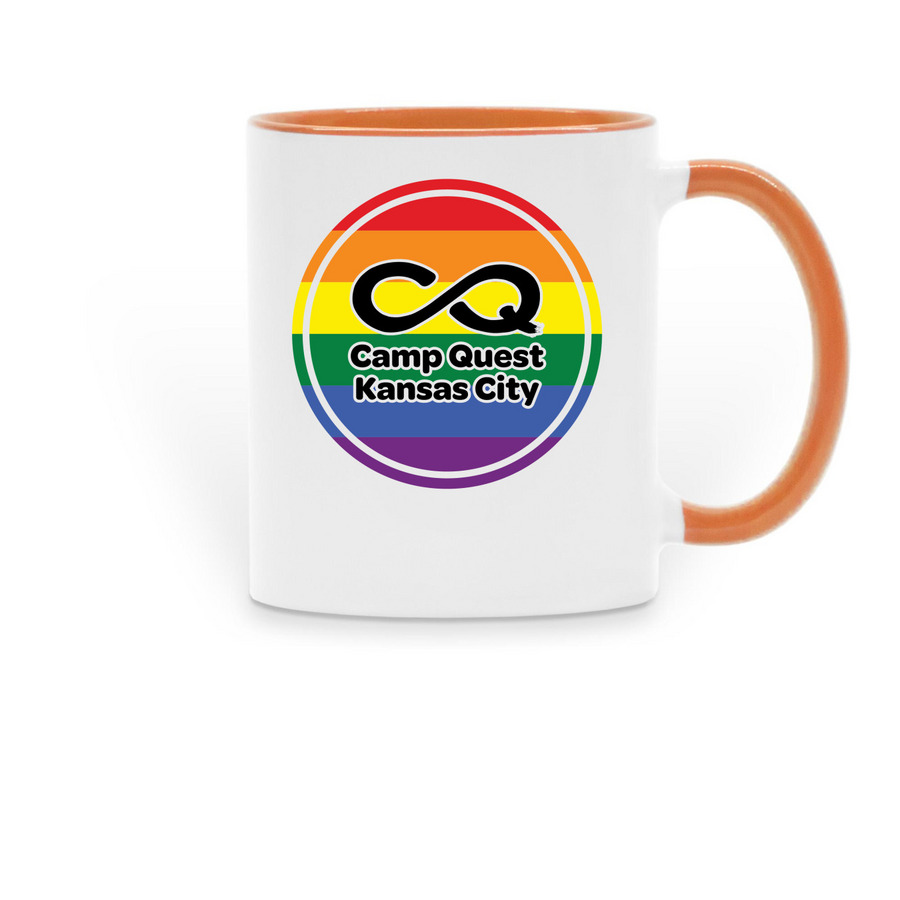 CQKC LGBTQ+ Pride Mug, a Orange Two-Tone Ceramic Mug