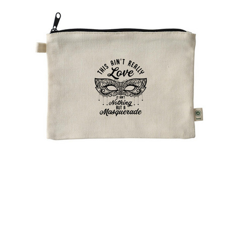 Masquerade bag, a Natural 9"x7" Hemp Blend Pouch