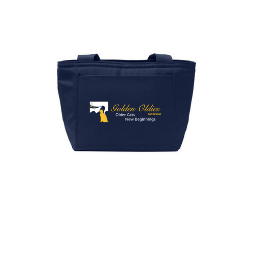 Golden Oldies Lunch Tote, a River Blue Navy Insulated Lunch Tote