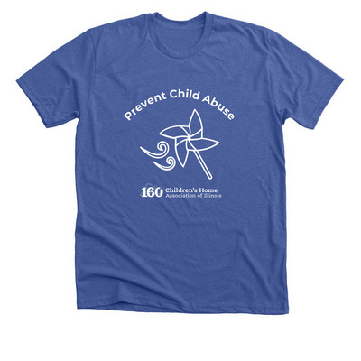April is Prevent Child Abuse Month, a Solid True Royal Premium Unisex Tee