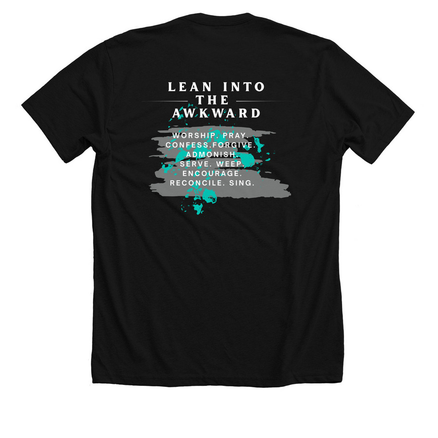 Gospel Grace Men?s Ministry, a Solid Black Blend Premium Unisex Tee (back-view)