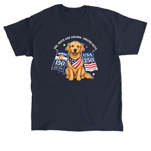 2026 Crested Butte July 4th Parade T-shirts, a Navy Classic Unisex Tee