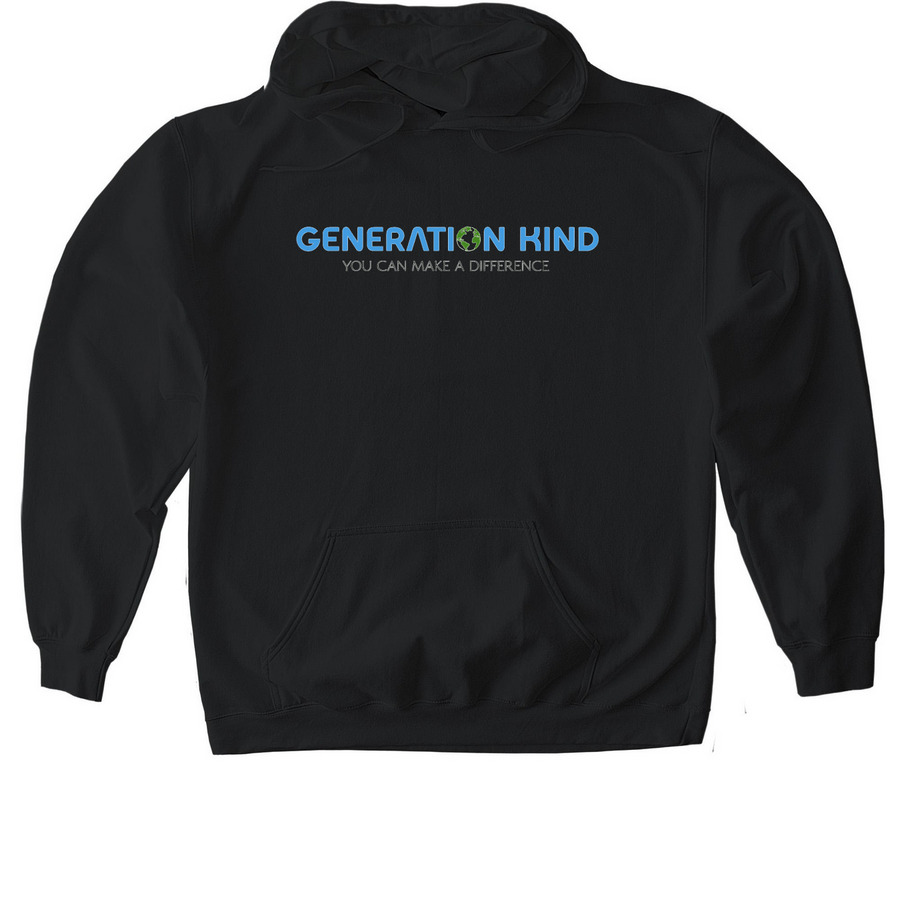 Generation Kind, a Black Gildan Softstyle Pullover Hoodie