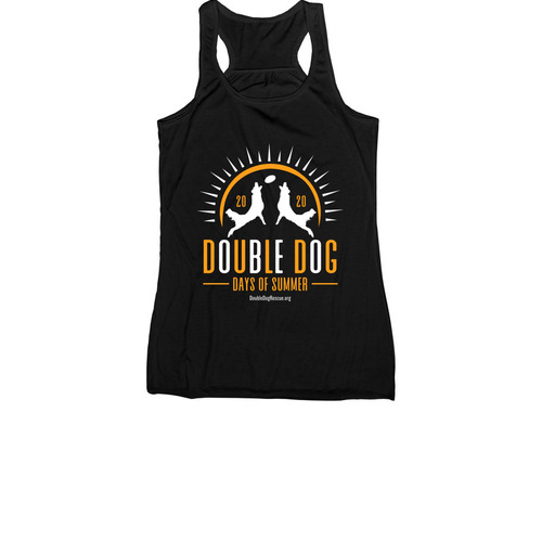 Double Dog Days of Summer, a Black Women's Racerback