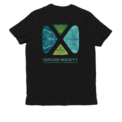 Xerces Society Gear 2026 (dark), a Deep Black Allmade Organic Cotton Unisex Tee