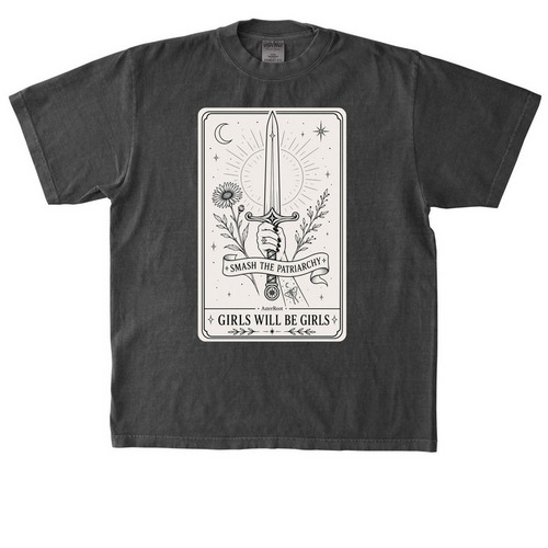 Smash the Patriarchy, a Shadow Heavyweight Garment Dye Tee