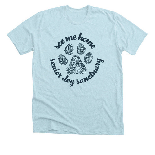 See Me Home Gear, a Heather Ice Blue Premium Unisex Tee