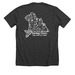 Saving Lives, One Paw at a Time-White, a Dark Grey Heather Premium Unisex Tee (back-view)