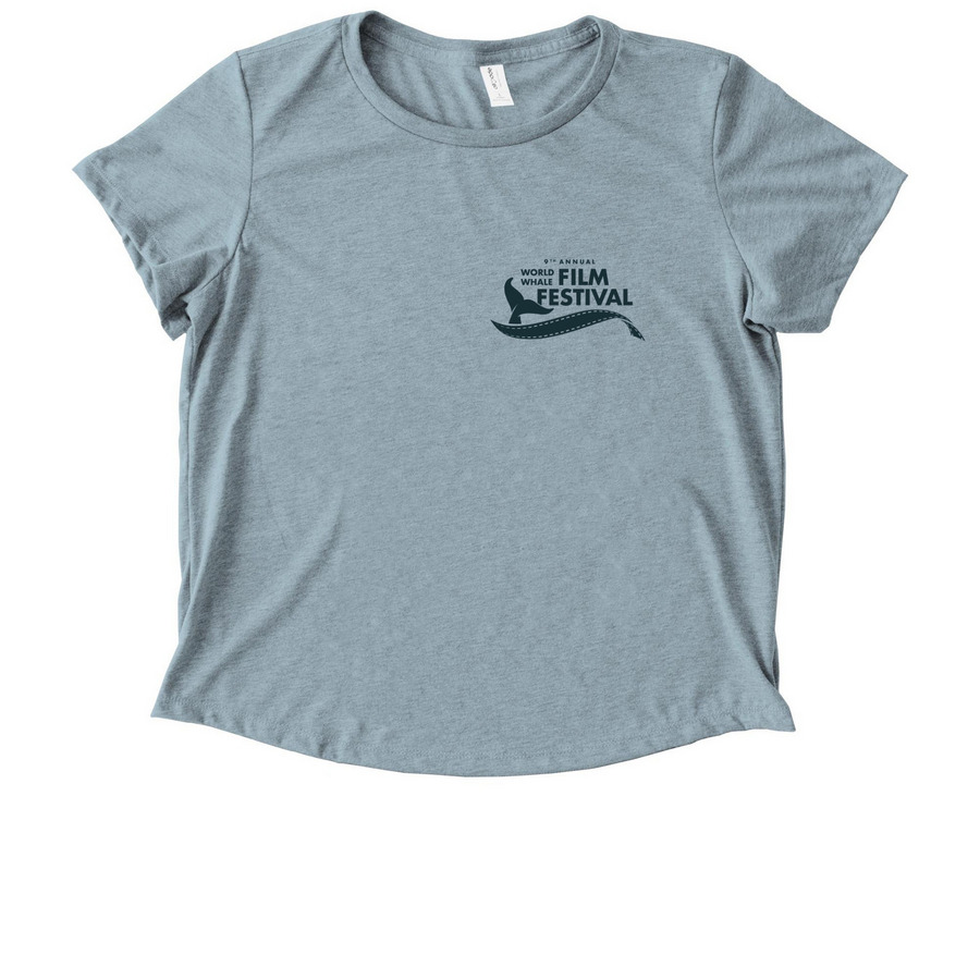World Whale Film Festival, a I Like You Blue Allmade Eco Triblend Women?s Scoop Neck Tee