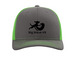 Big Wave K9 - Trucker Hat, a Charcoal/ Neon Green Printed Snapback Trucker Cap