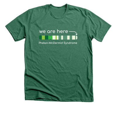 We Are Here (dark colors), a Heather Grass Green Premium Unisex Tee