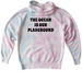 Heart of Surfing-Ocean Playground Backside LY, a Cotton Candy Youth Tie Dye Pullover Hoodie (back-view)
