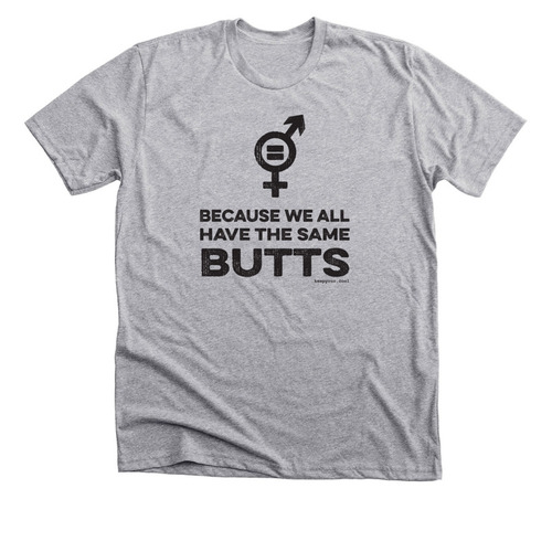 Butt Equal, a Athletic Heather Premium Unisex Tee