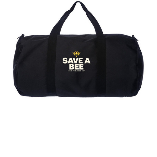 Save A Bee Duffel Bag | Save The Bees USA, a Black Day Tripper Duffel Bag