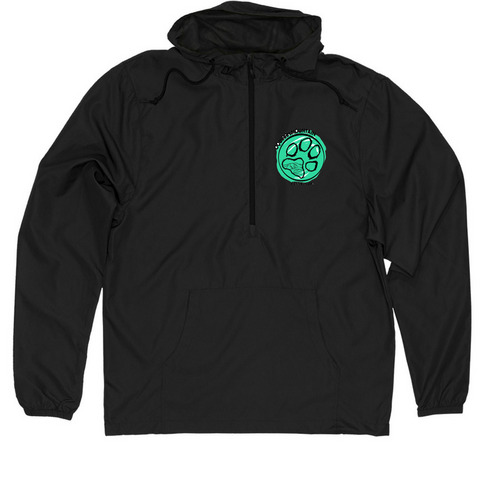 Oquirrh Mountain Kennel Club, a Black Quarter-Zip Windbreaker