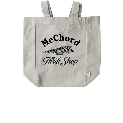 MTS Tote - Black & White, a Natural Recycled Cotton Tote Bag