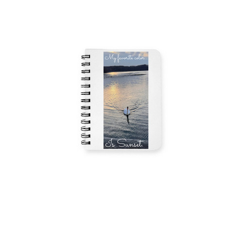 My favorite color?is Sunset., a White Spiral Notebook