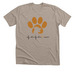 Live Love Rescue - Paw Print - Shirts, a Heather Stone Premium Unisex Tee
