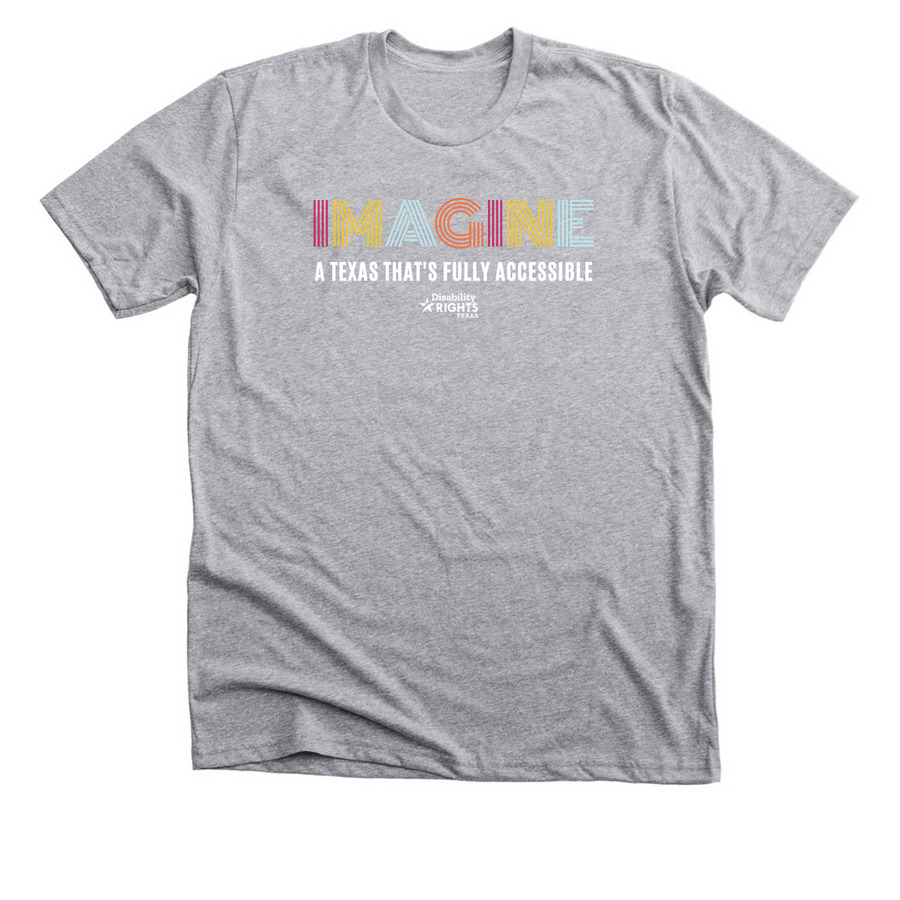 IMAGINE T-Shirt, a Athletic Heather Premium Unisex Tee