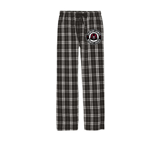 Pants, a Black Flannel Pajama Pant