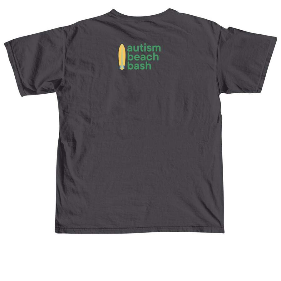 Winning T-Shirt Design, a Graphite Comfort Colors Unisex Tee (back-view)