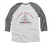 NEW&nbsp; VERSION Love Has No Age Limit?, a Premium Heather and Heather White 3/4 Sleeve Baseball Tee (back-view)