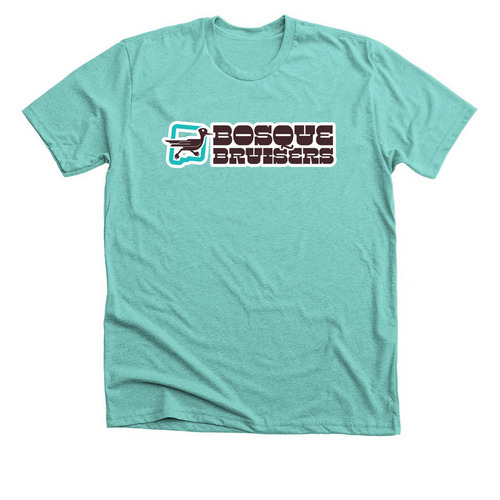 Bosque Bruisers Home Team Shirt, a Heather Sea Green Premium Unisex Tee