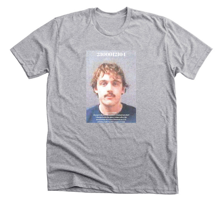 limited run mugshot drop, a Athletic Heather Premium Unisex Tee