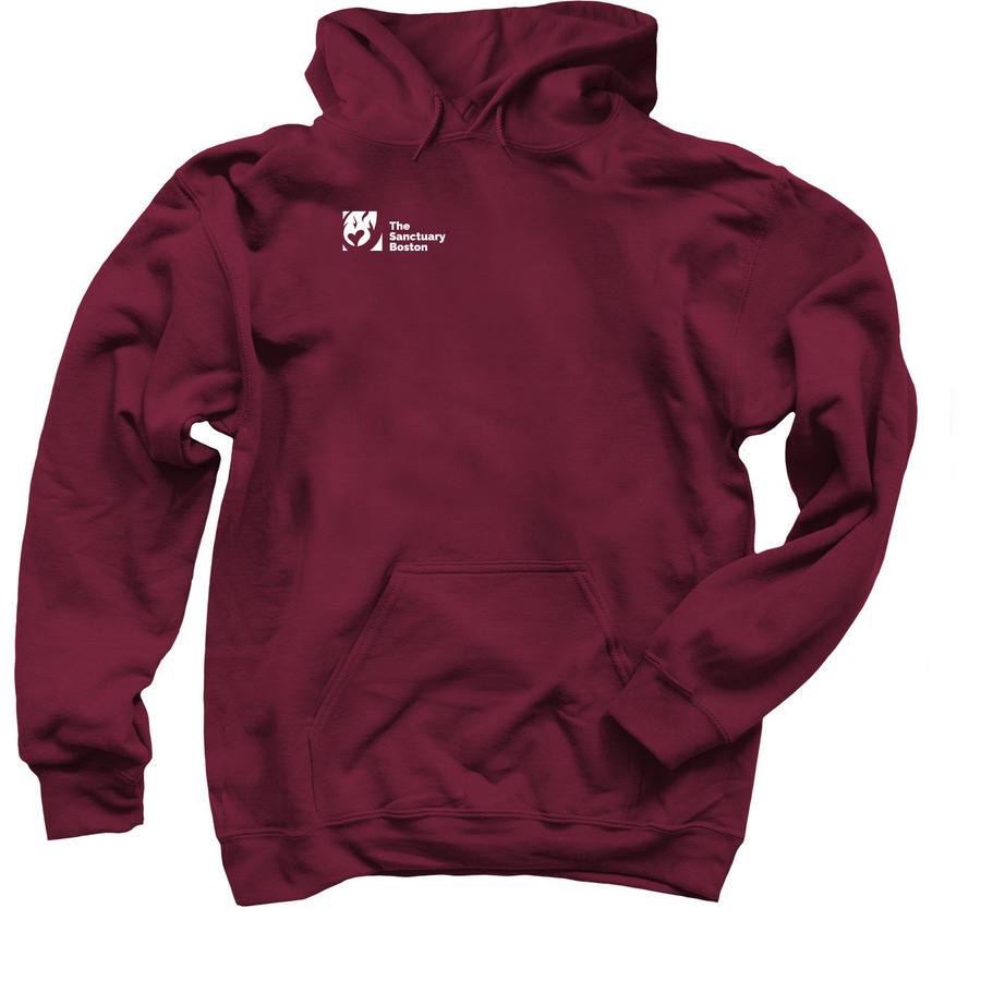 Adult Hoodie, a Maroon Pullover Hoodie