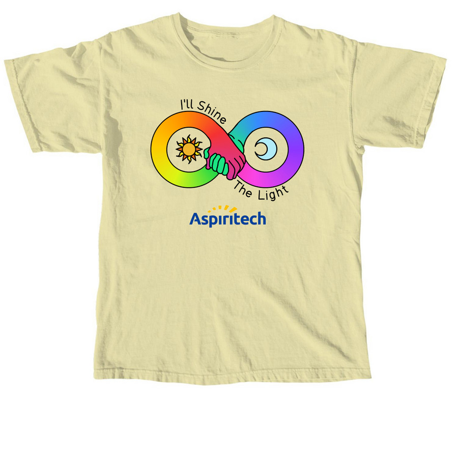 I'll Shine the Light - Light Color Shirts, a Butter Comfort Colors Unisex Tee