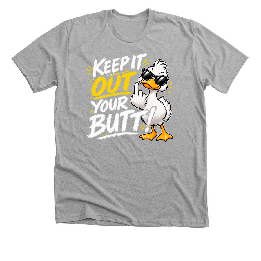 Keep it out shirt, a Athletic Heather Premium Unisex Tee