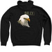 Zip Hoodie with Billy logo, a Black Zip Up Hoodie (back-view)