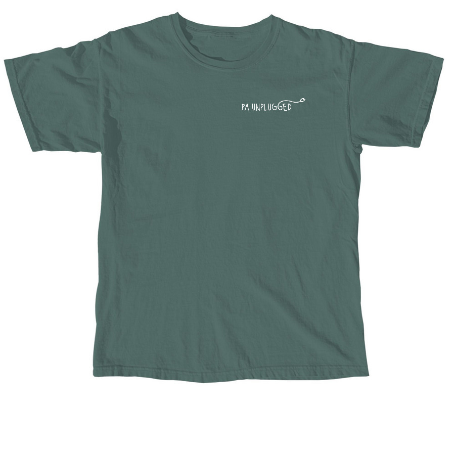 PA Unplugged OG Logo Tee, a Blue Spruce Comfort Colors Unisex Tee