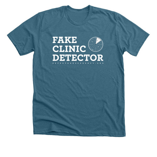 Fake Clinic Detector | Bright Lights, a Heather Deep Teal Premium Unisex Tee