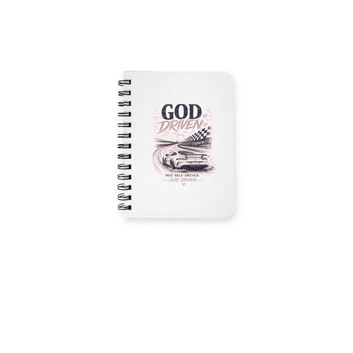God-Driven Notebook, a White Spiral Notebook
