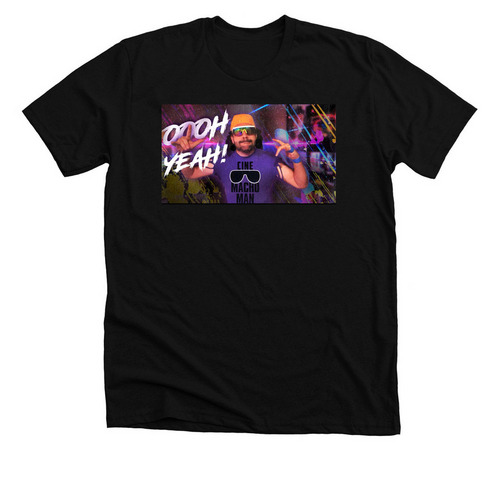 Cine Macho Man&nbsp;, a Solid Black Blend Premium Unisex Tee