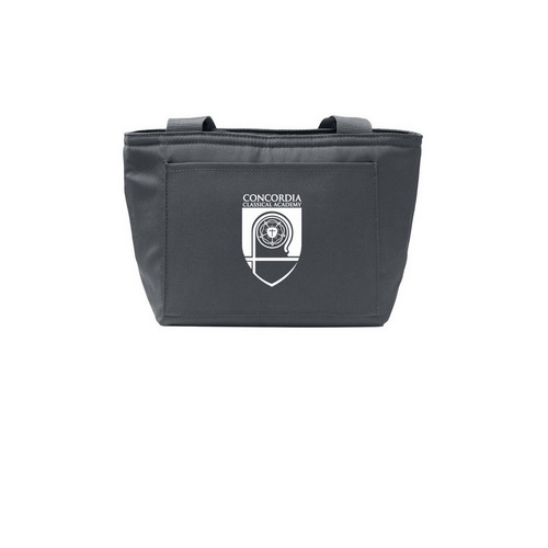 CCA Lunch Tote, a Grey Steel Insulated Lunch Tote