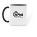 Fund Abortion, Fight Evil Mug, a Black Two-Tone Ceramic Mug (back-view)