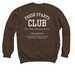 Fresh Starts Club, a Dark Chocolate Crewneck Sweatshirt (back-view)