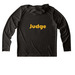 DDD Judge, a Black UV Performance Long Sleeve Hoodie (back-view)