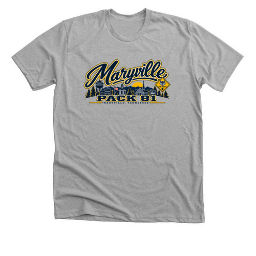 Maryville Skyline, a Athletic Heather Premium Unisex Tee