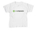 Zoe Empowers Logo (White), a White Youth Unisex Tee