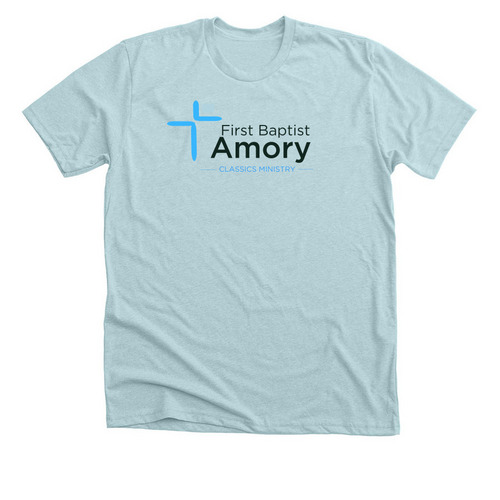 Classics Ministry, a Heather Ice Blue Premium Unisex Tee