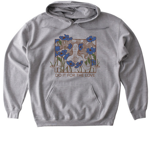 Do It For The Love Hoodie/Long Sleeve Tee, a Sport Grey Gildan Softstyle Pullover Hoodie