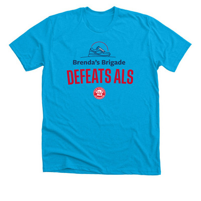 Brenda's Brigade, a Neon Blue Premium Unisex Tee